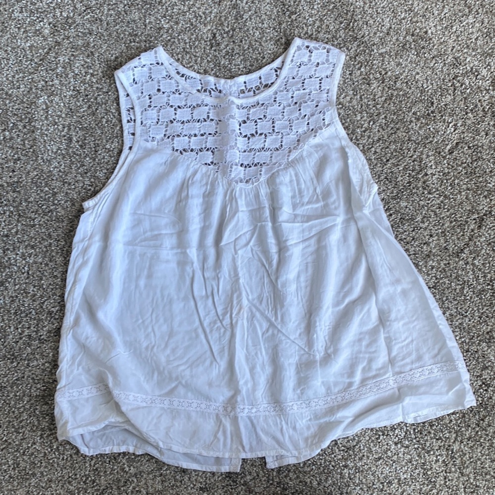 White old navy tank blouse